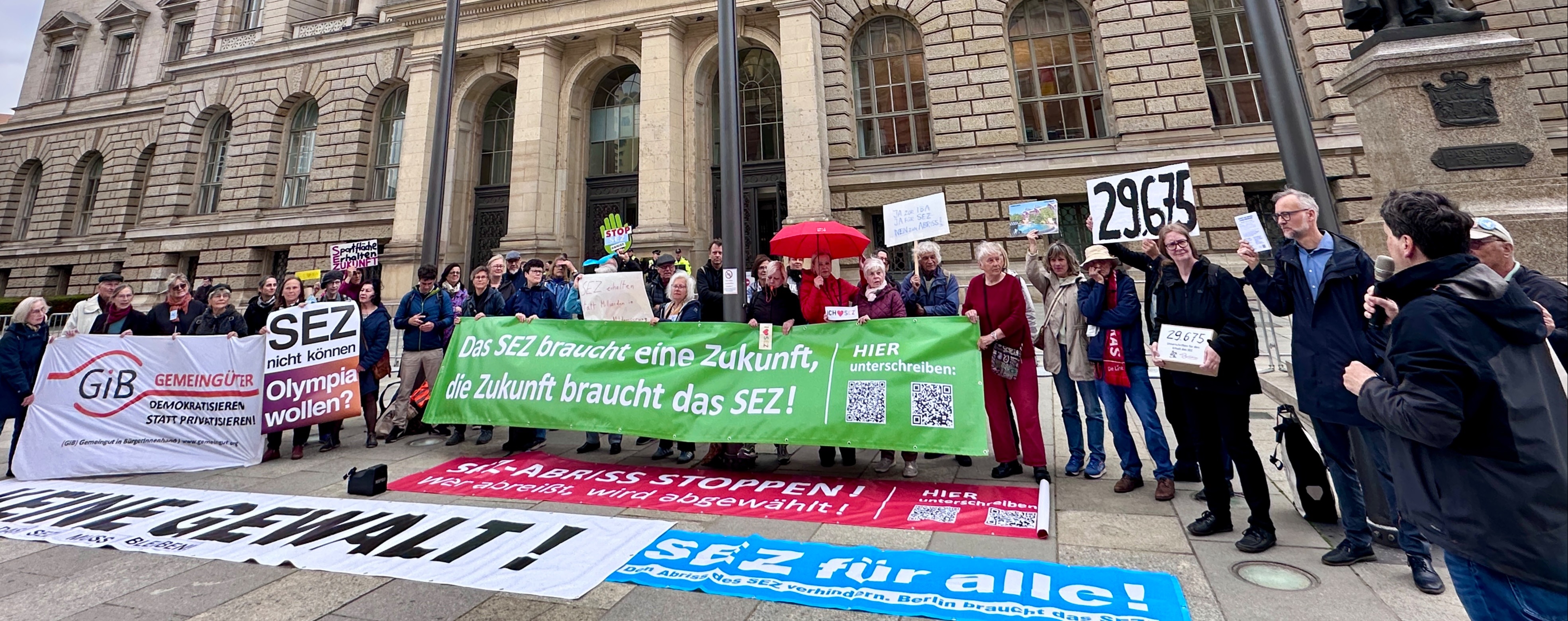 11.05. 08:45 Kundgebung zum SEZ am 11. Mai