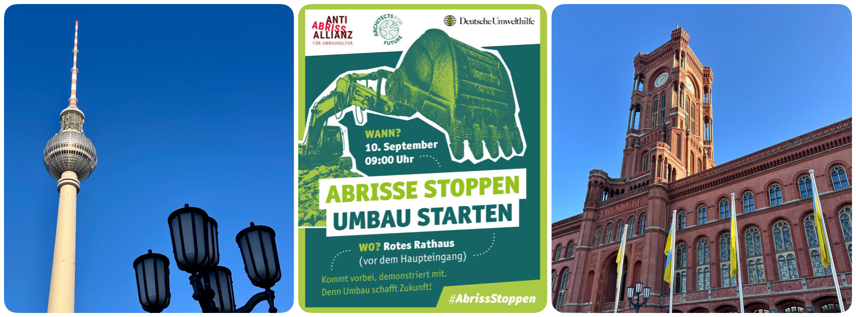 10.09.2026 09:00 Protestaktion zur Bauministerkonferenz am 10. September 9 Uhr vorm Roten Rathaus